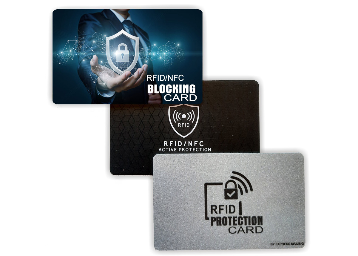 Rfid nfc blocking card express mailing